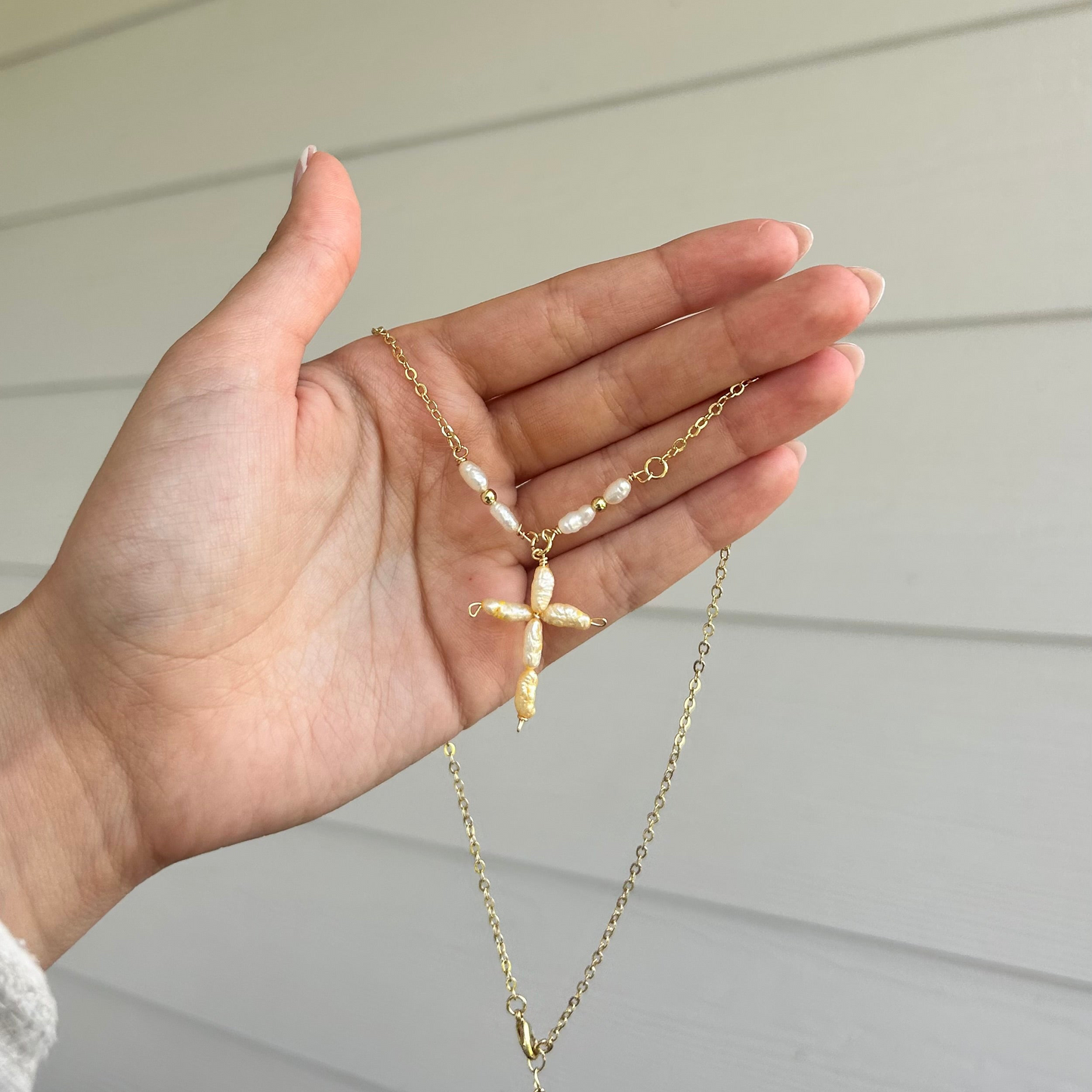 Yellow Cross Necklace
