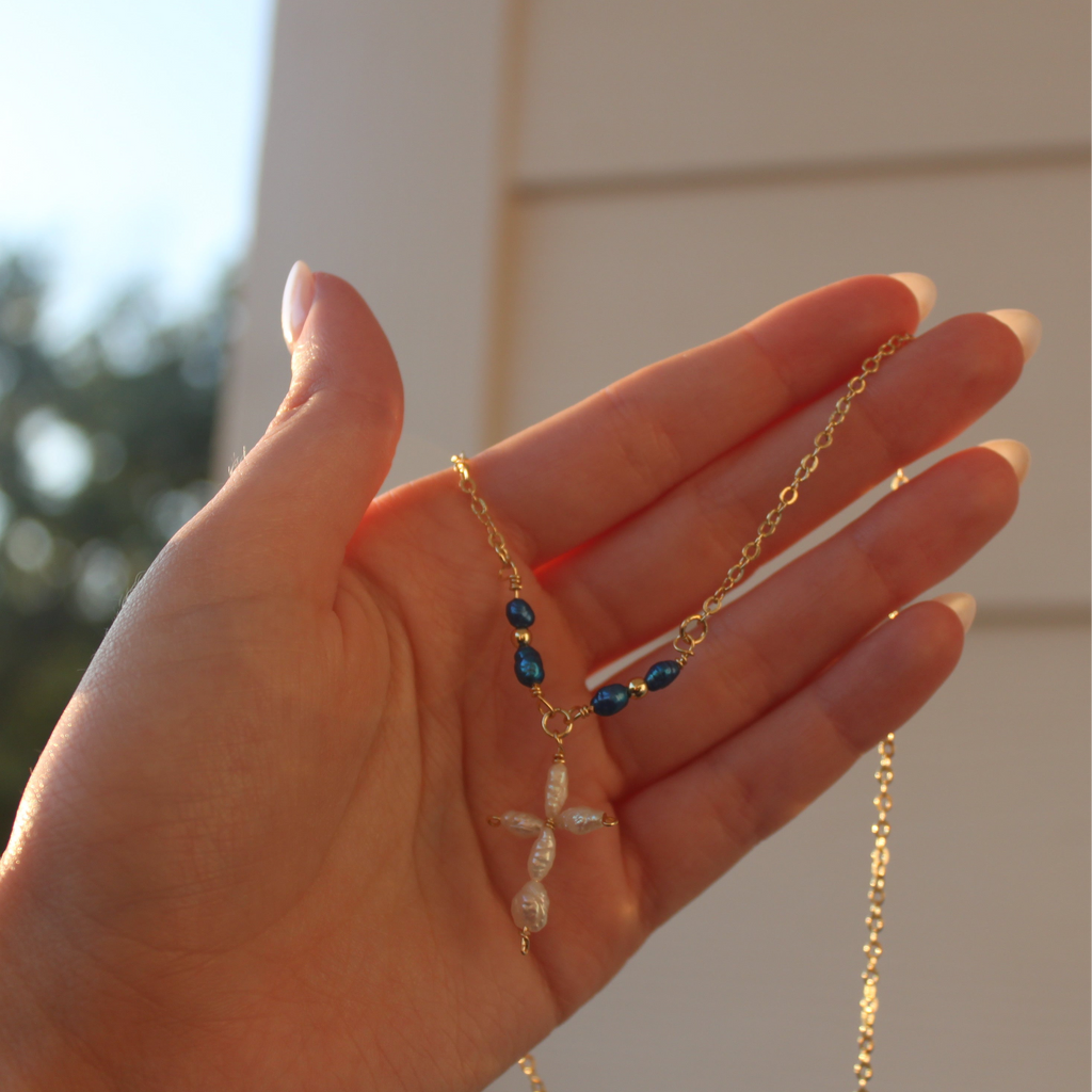 Coastal Cross Necklace