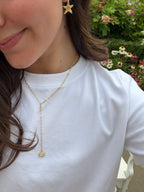 Pink Drop Necklace