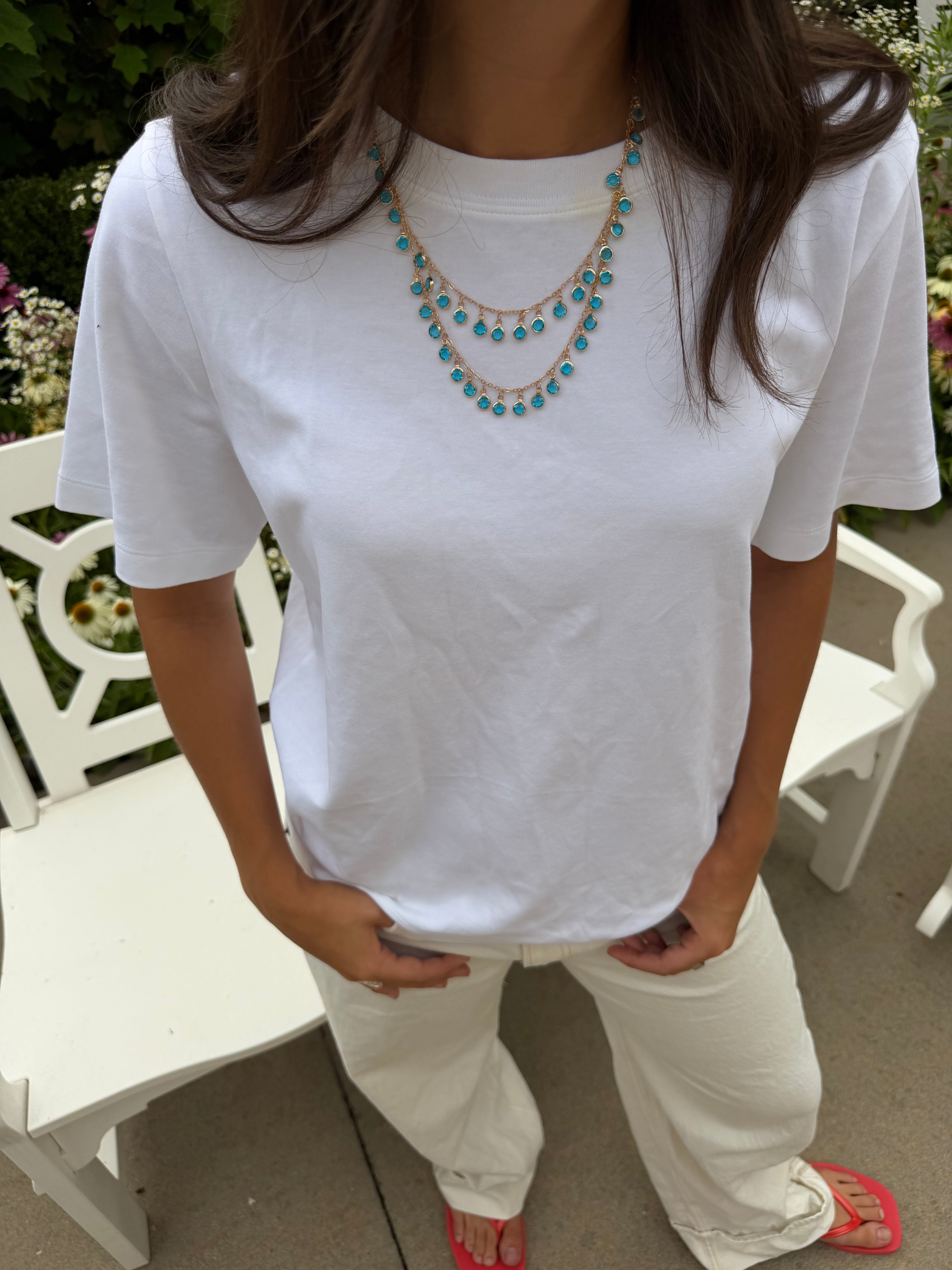Blue Layered Necklace