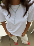 Blue Cluster Drop Necklace