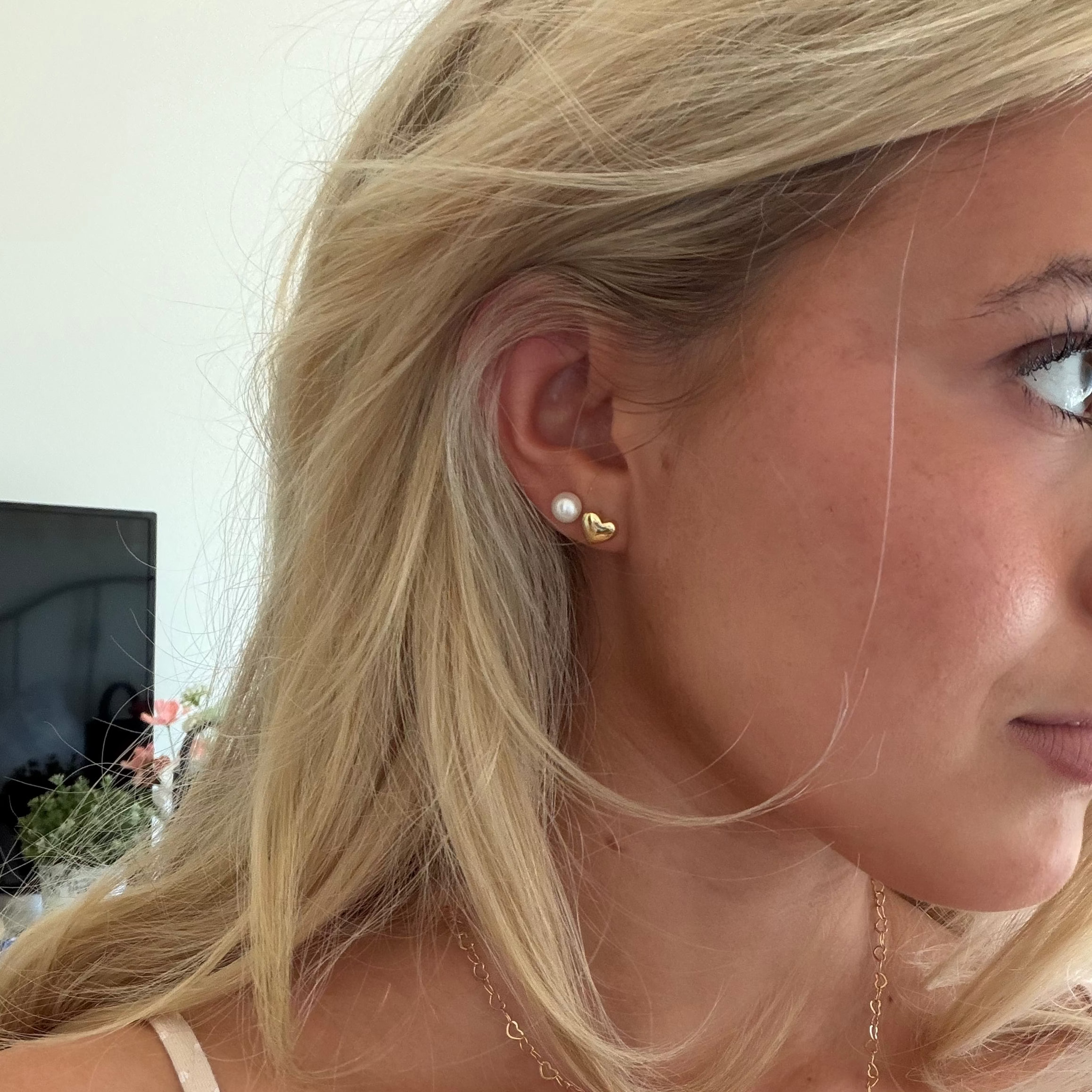 Heart Stud Earrings