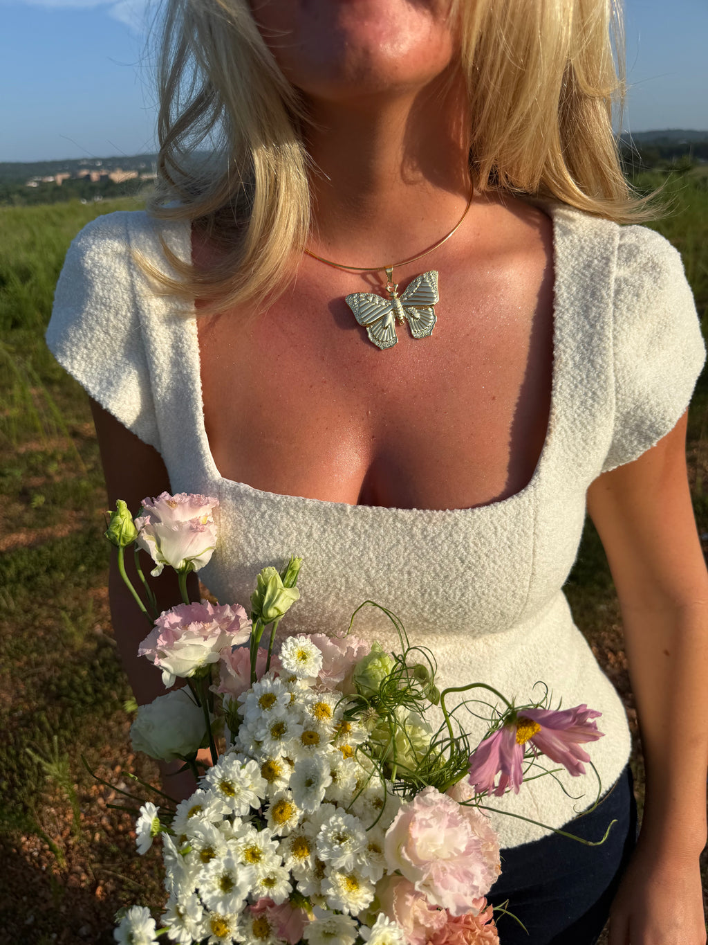 Butterfly Cuff Necklace