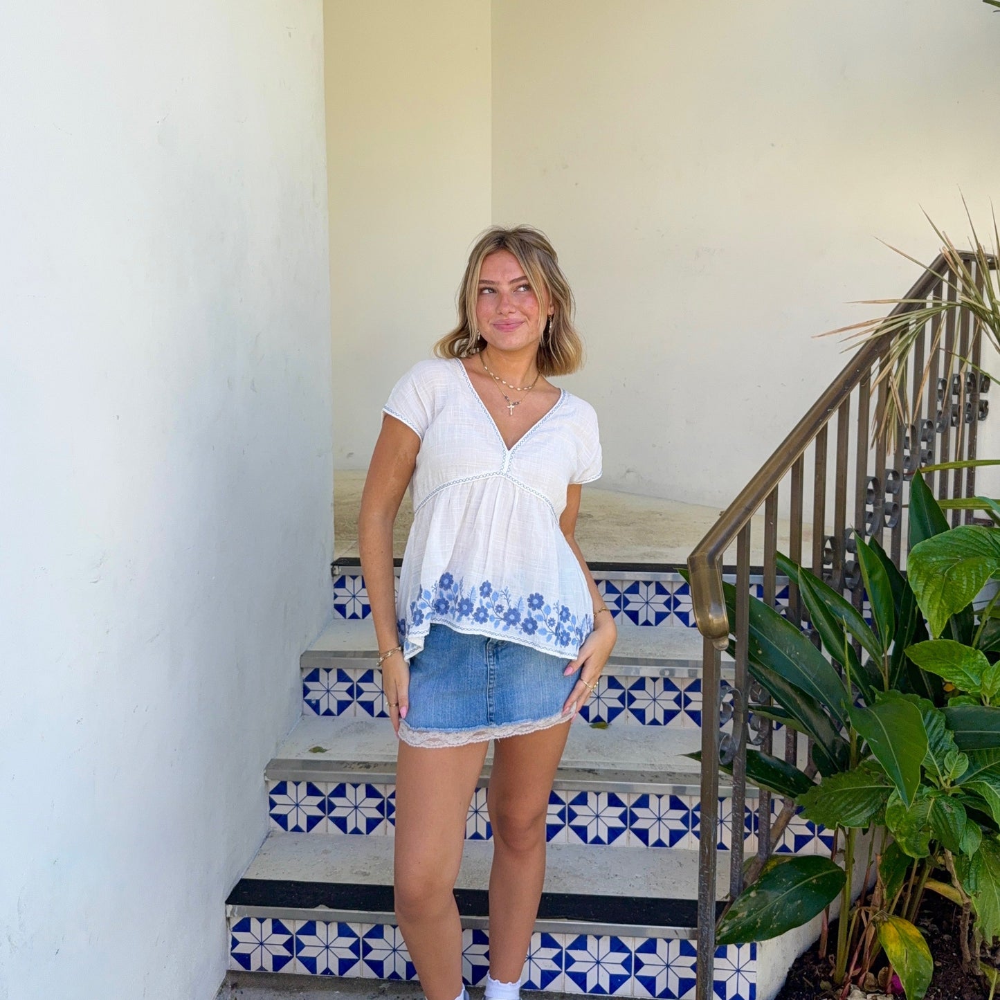 Coastal Cross Necklace