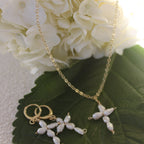 White Cross Necklace