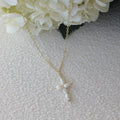 White Cross Necklace
