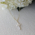 White Cross Necklace