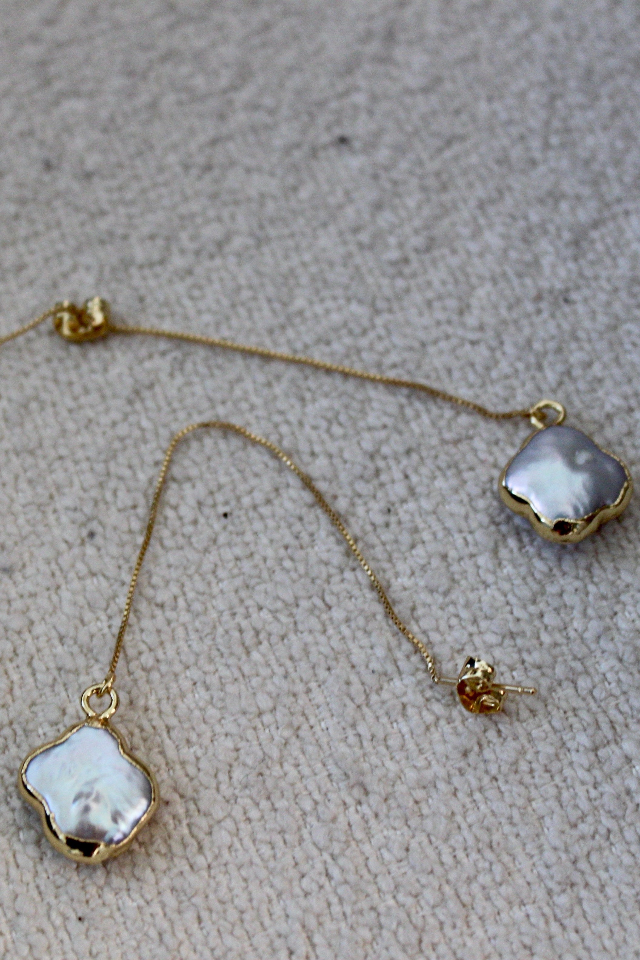 Pearl Thread Earrings